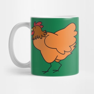 Red Chicken Mug